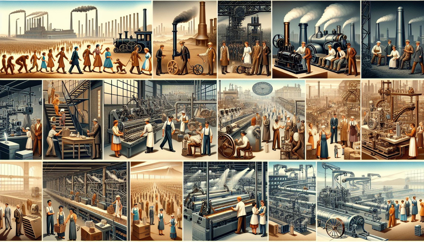 Industrialisering og produktion: en rejse gennem tid og teknologi