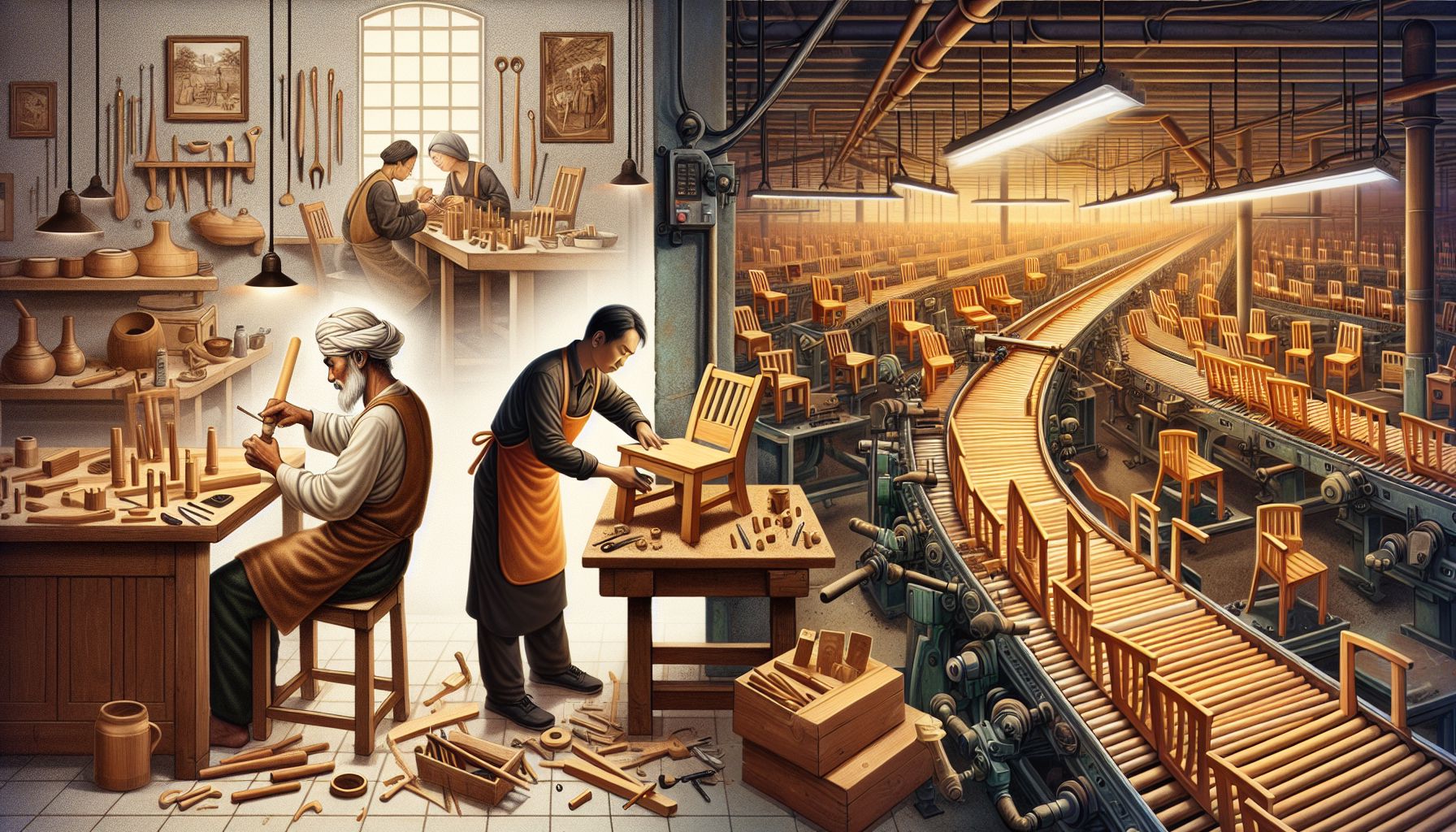 Industrialisering: fra håndværk til masseproduktion